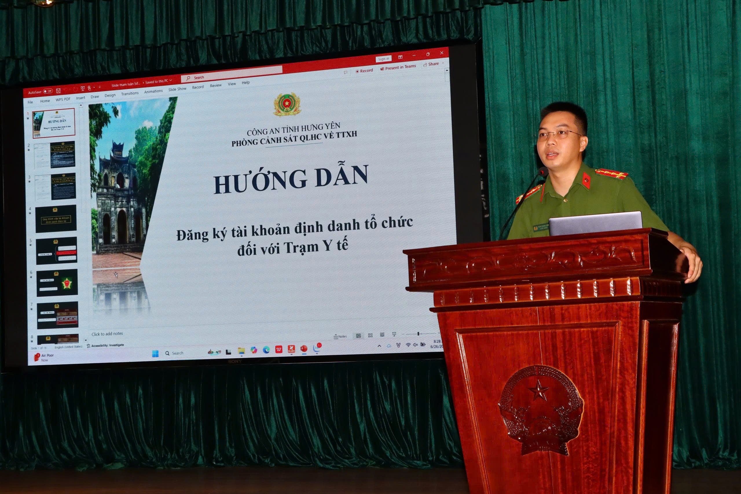 Hội nghị tập huấn hướng dẫn nghiệp vụ hành nghề y, định danh cho tổ chức đối với trạm y tế sau khi thực hiện chính quyền địa phương 02 cấp