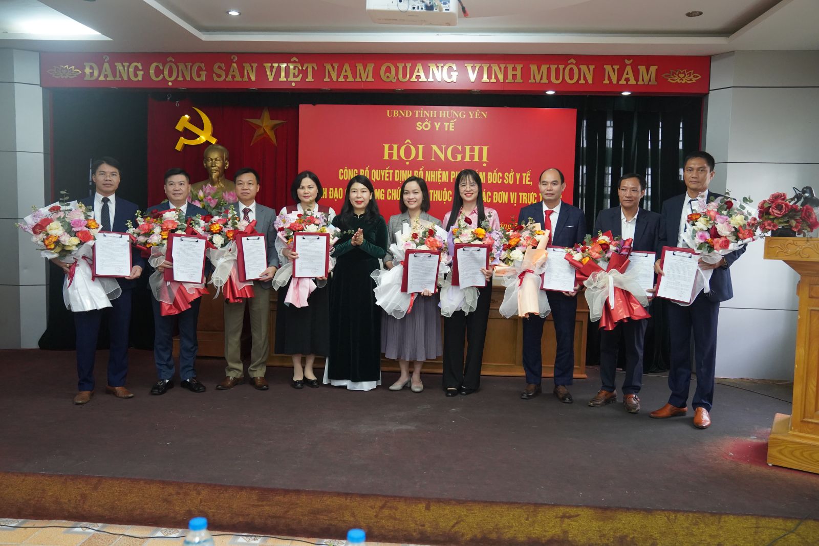 Công bố Quyết định bổ nhiệm Phó Giám đốc Sở Y tế và lãnh đạo các phòng, đơn vị trực thuộc Sở