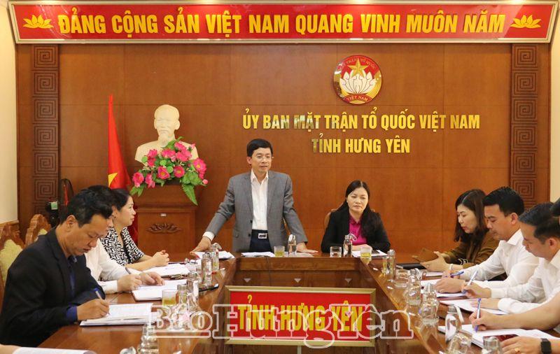   Ủy ban Trung ương MTTQ Việt Nam: Hội nghị trực tuyến toàn quốc triển khai nhiệm vụ tăng cường phòng, chống dịch bệnh Covid-19