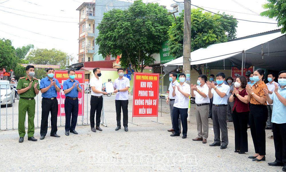   Thị xã Mỹ Hào: Kết thúc việc khoanh vùng cách ly phòng, chống dịch Covid-19 tại tổ dân phố Nguyễn Xá, phường Nhân Hòa