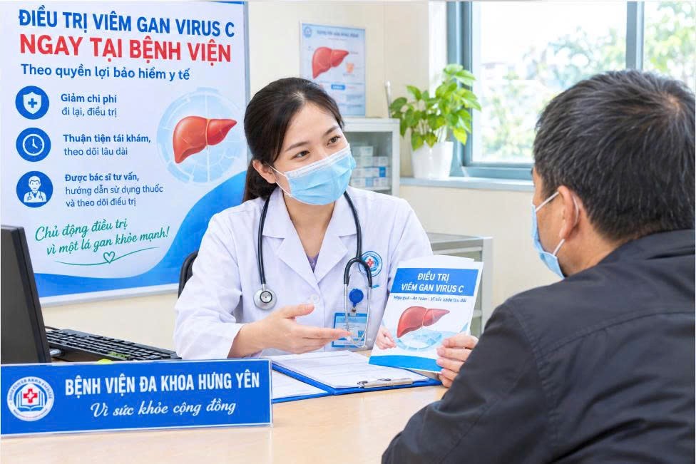Bệnh viện đa khoa Hưng Yên tạo thuận lợi cho người bệnh  viêm gan virus C tiếp cận điều trị bằng bảo hiểm y tế
